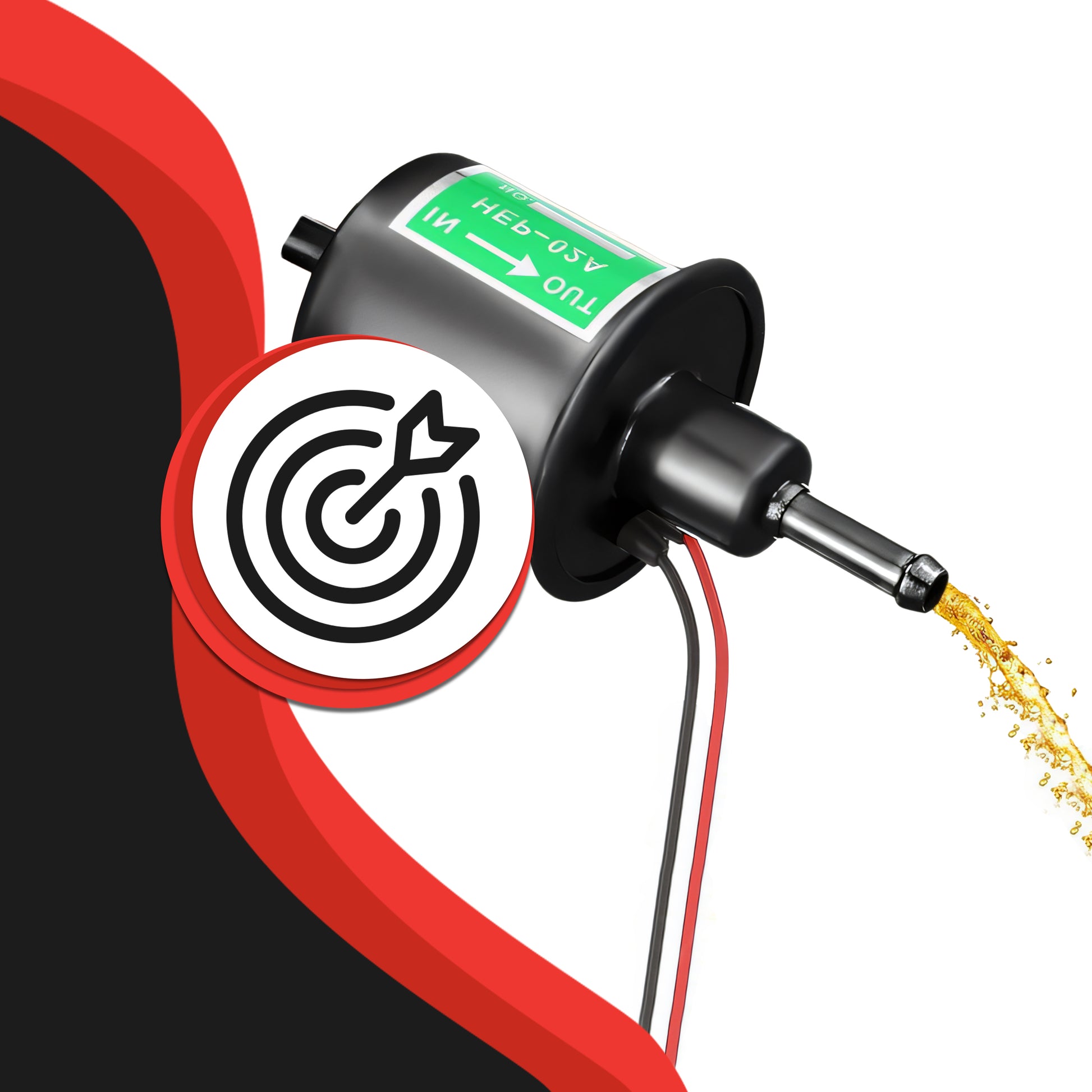 RTO Electric In-Line Pump for Draining Fuel, Crude Oil, and Lubricating Oil, 12V, MR127 – image 3