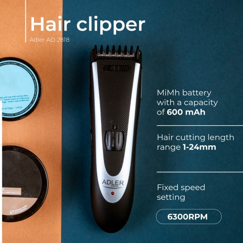 ADLER AD 2818 Hair Clipper | 24 cutting lengths | stainless steel blades | – image 8