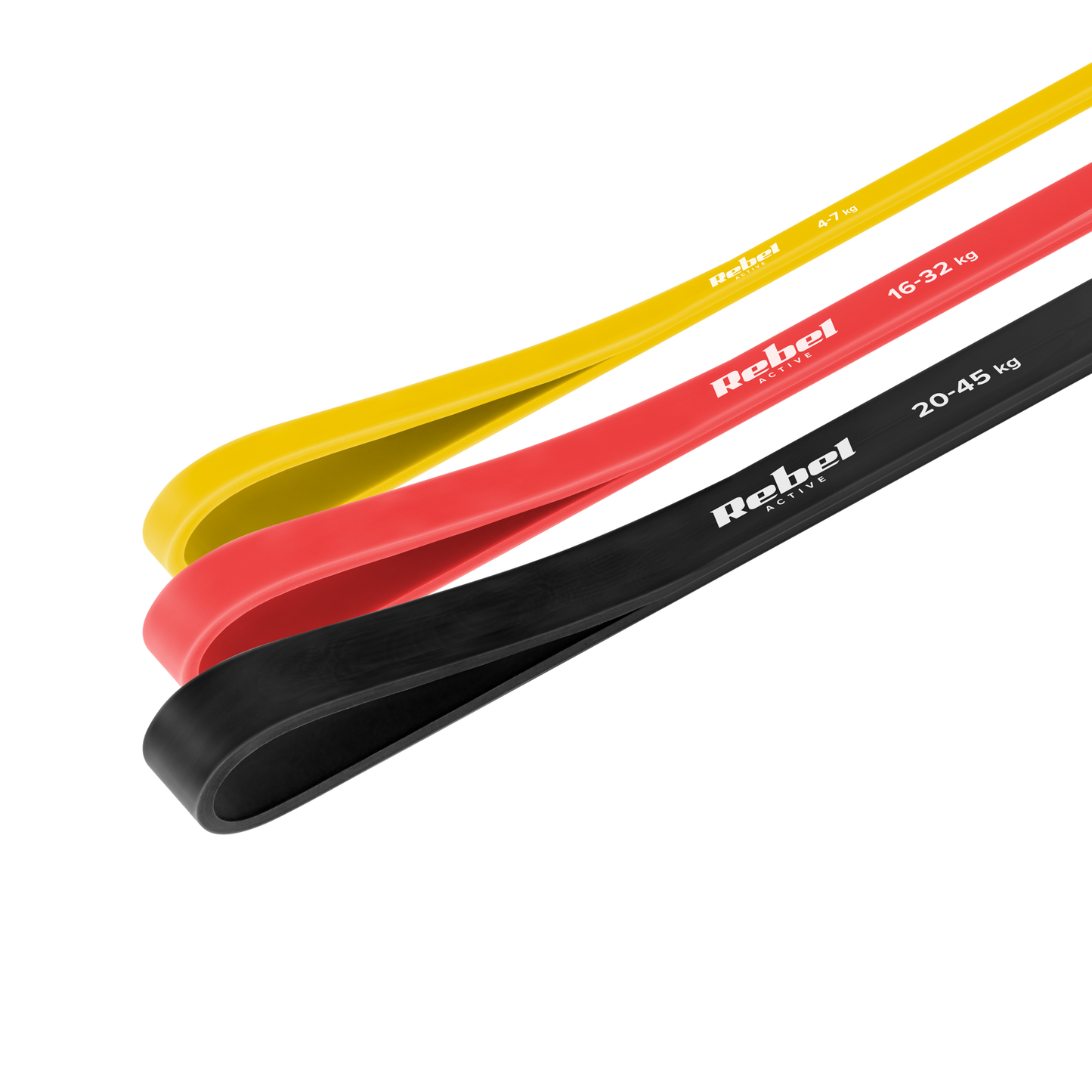 Rebel Latex Exercise Band Set - Power Band PLs-1, 4-32 kg, 3 bands, REBEL ACTIVE – image 2