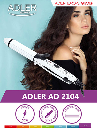 ADLER Hair Straighteners – AD 2104 2-in-1 Ceramic Hair Straightener – image 15