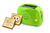 Esperanza Toasters and Toast Makers – EKT003 Green Smiley Toaster – image 2