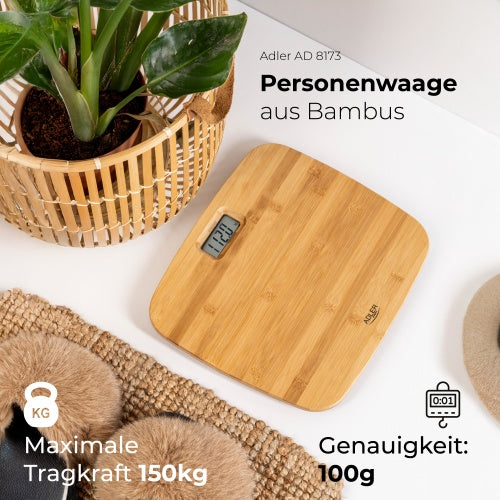 ADLER Bathroom Scales – AD 8173 Bamboo Bathroom Scale – image 21