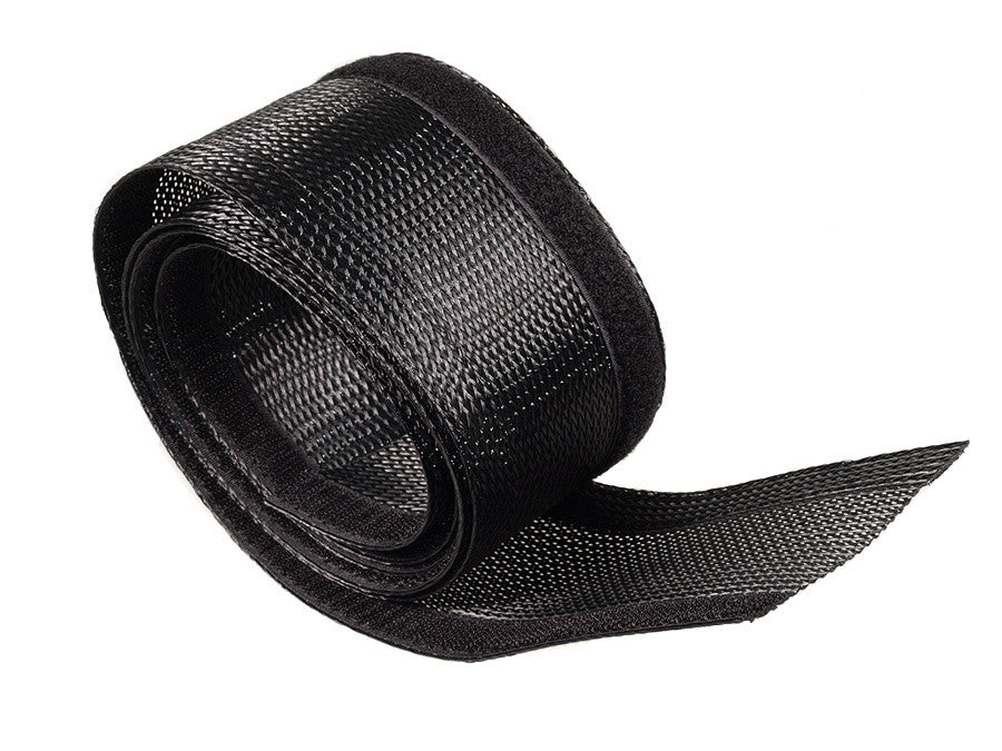 Maclean Maclean Cable Organizer with Cover, 85 mm, 1.8 m, Black, Velcro, MCTV-675 B