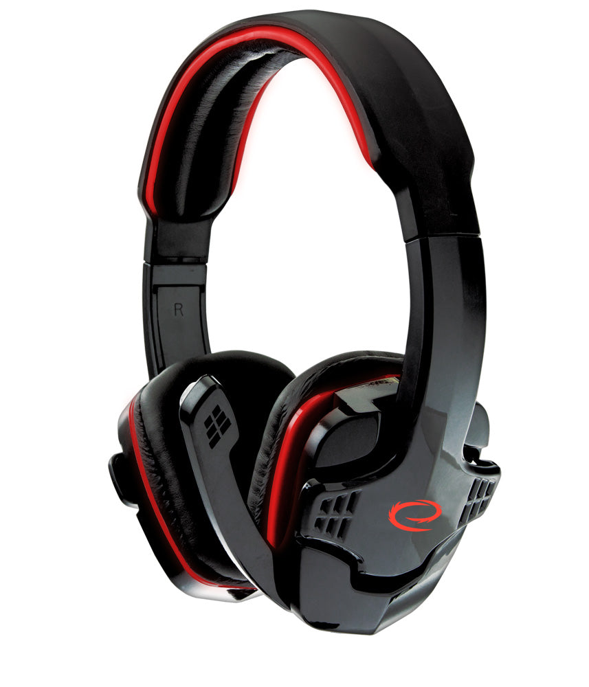 Esperanza Over-ear – EGH310R Esperanza Gaming Headset with Microphone, Raven Red