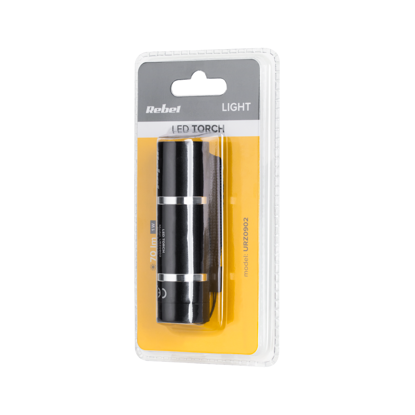 Rebel Flashlights, hand lamps, headlamps, tourist lamps – 1 W Aluminum Flashlight – image 2