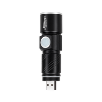 Rebel Flashlights, hand lamps – 3W Rebel aluminum flashlight (ZOOM, USB plug) – image 2