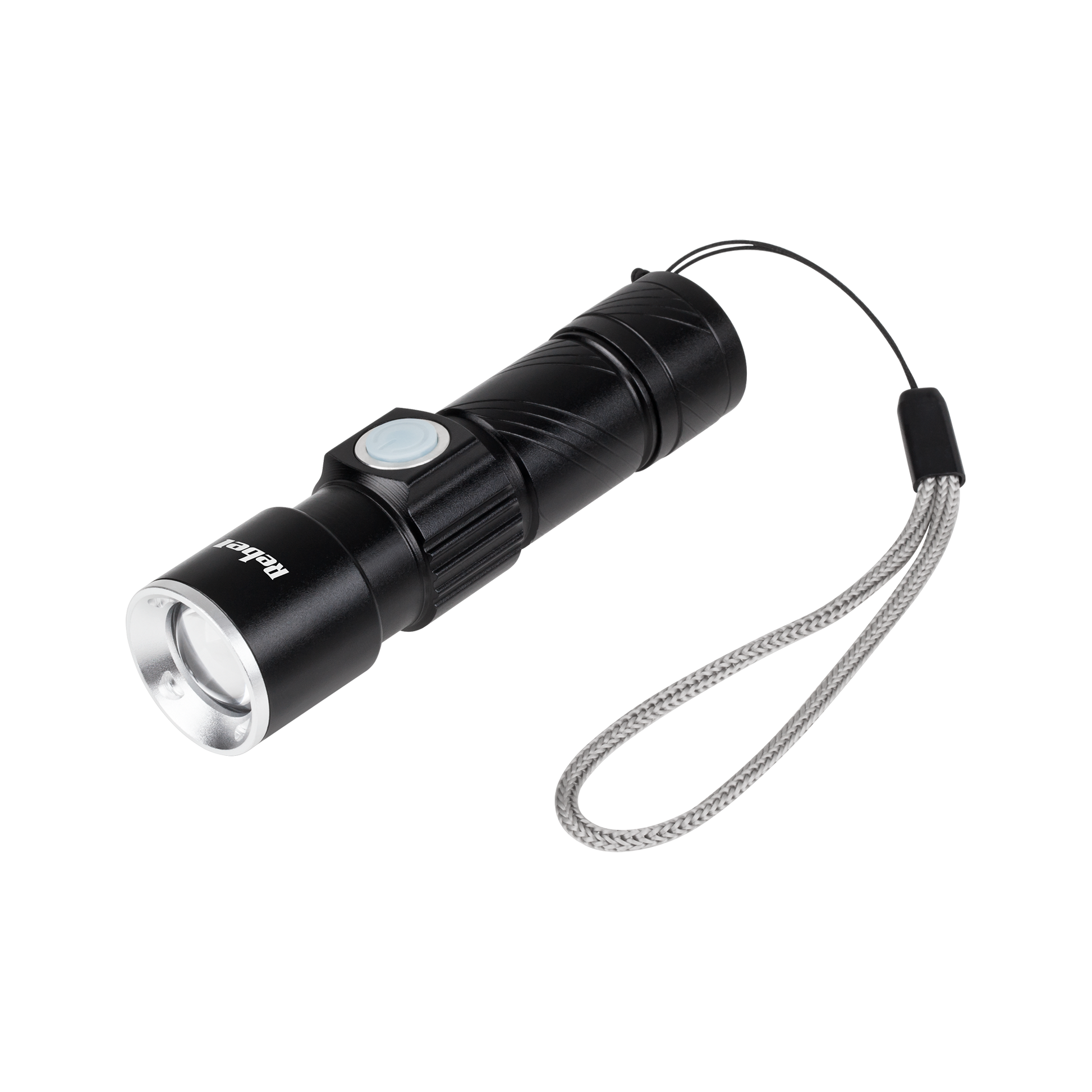 Rebel Flashlights, hand lamps – 3W Rebel aluminum flashlight (ZOOM, USB plug)