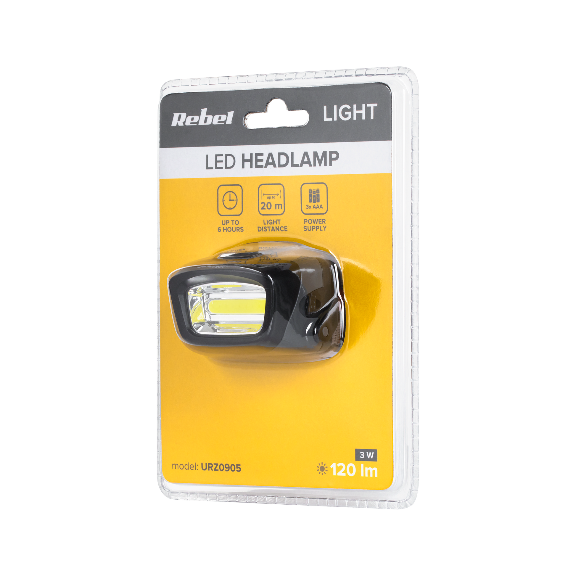 Rebel Flashlights, hand lamps, headlamps, tourist lamps – 3 W (COB) Headlamp – image 3