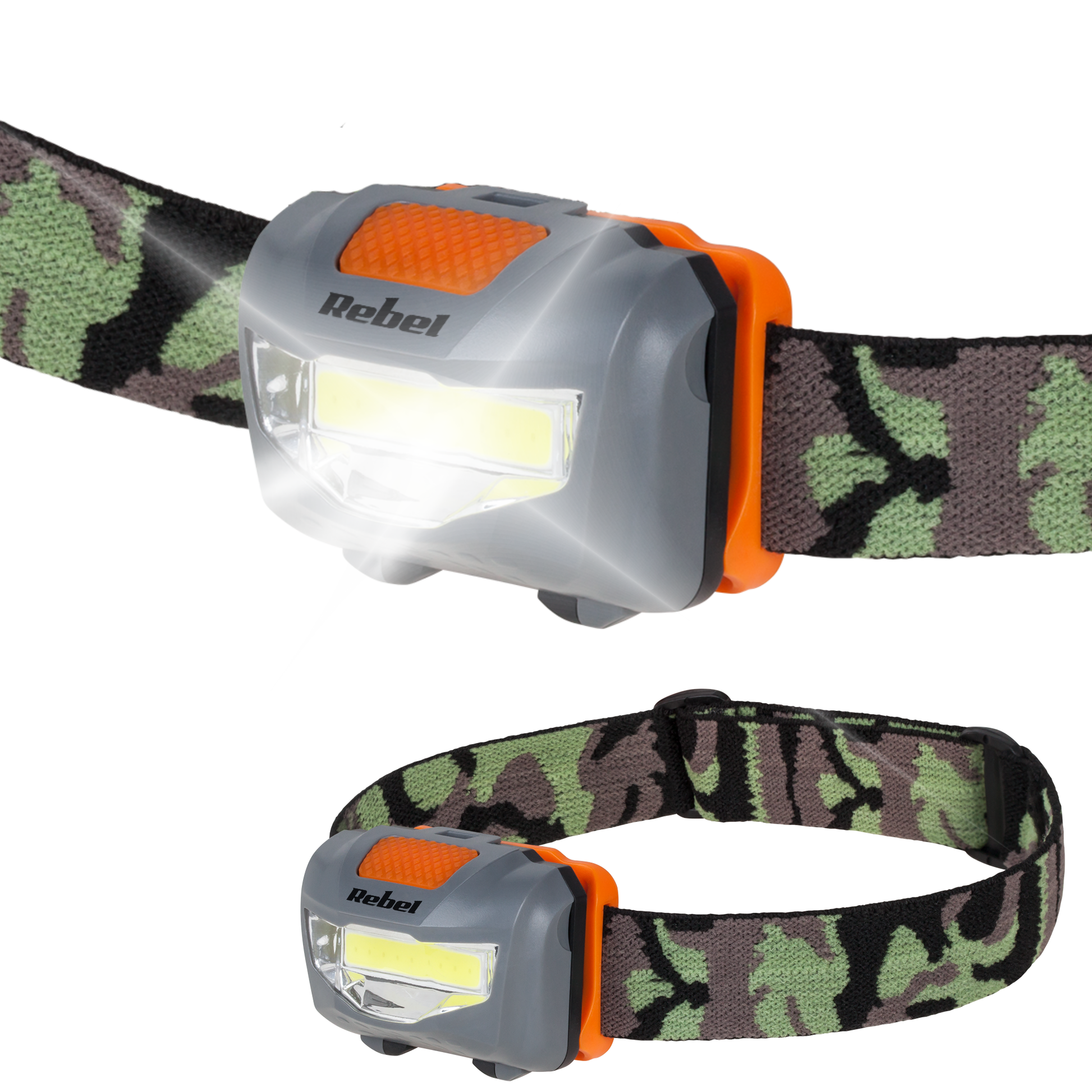 Rebel Flashlights, hand lamps, headlamps, tourist lamps – Rebel 3W headlamp (COB) – image 4