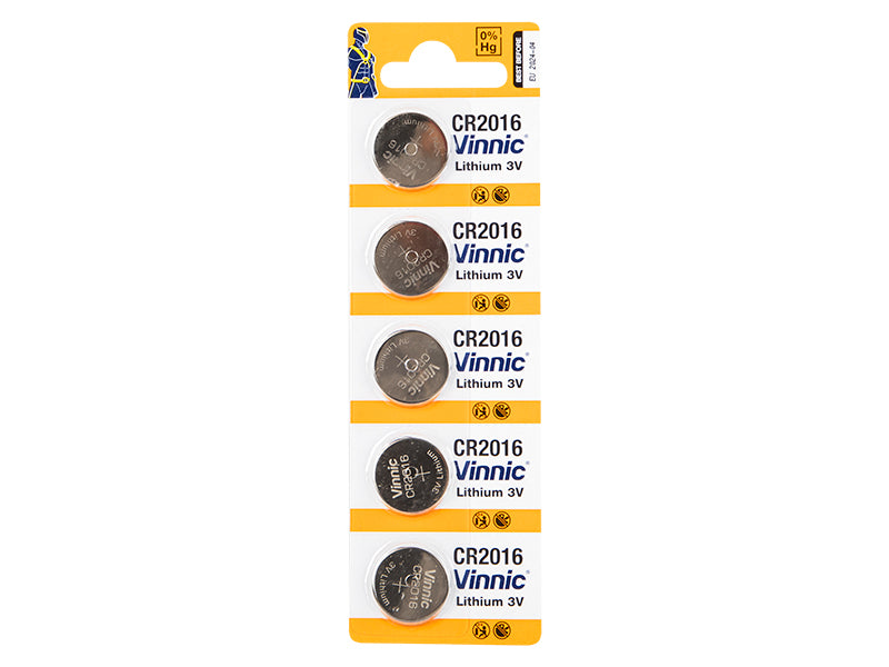 Blow Alkaline, coin-cell, and zinc-carbon – 8778# 3V CR2016 lithium battery, Vinnic
