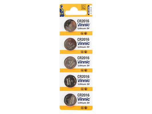 Blow Alkaline, coin-cell, and zinc-carbon – 8778# 3V CR2016 lithium battery, Vinnic
