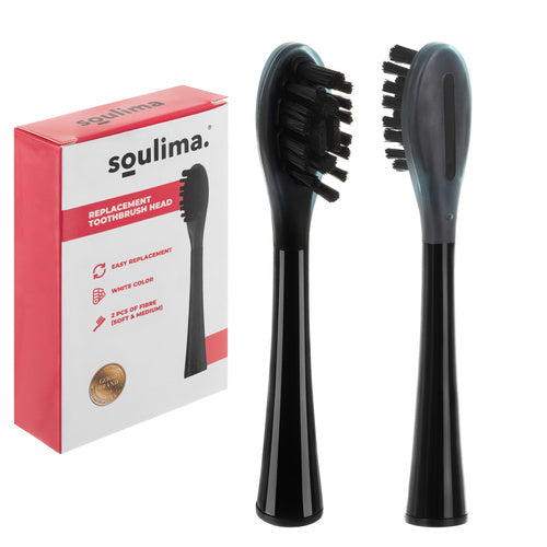 SOULIMA The remaining – Black Toothbrush Heads, 2-Pack, Soulima 26932 – image 17