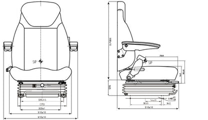 LGV35/C1 Luftgefederter Sitz