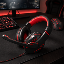 Esperanza Over-ear – EGH330R Esperanza Gaming Headset with Microphone, Crow Red – image 5