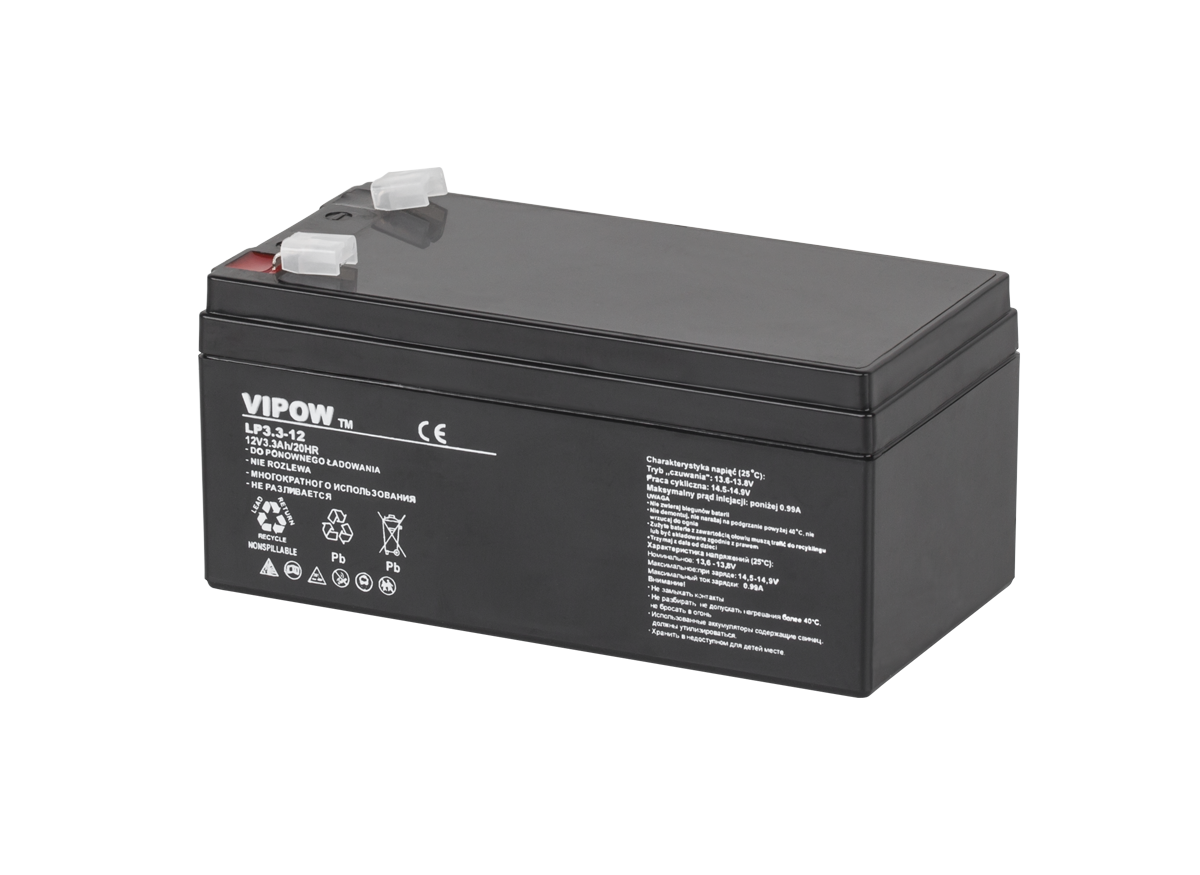 Vipow Gel batteries – VIPOW 12V 3.3Ah Gel Battery