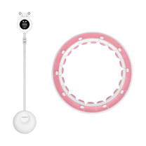 Rebel Smart Hula Hop Weight-Loss Hula Hoop with Counter, Nubs, and 50 cm Weight, Pink, REBEL ACTIVE – image 5