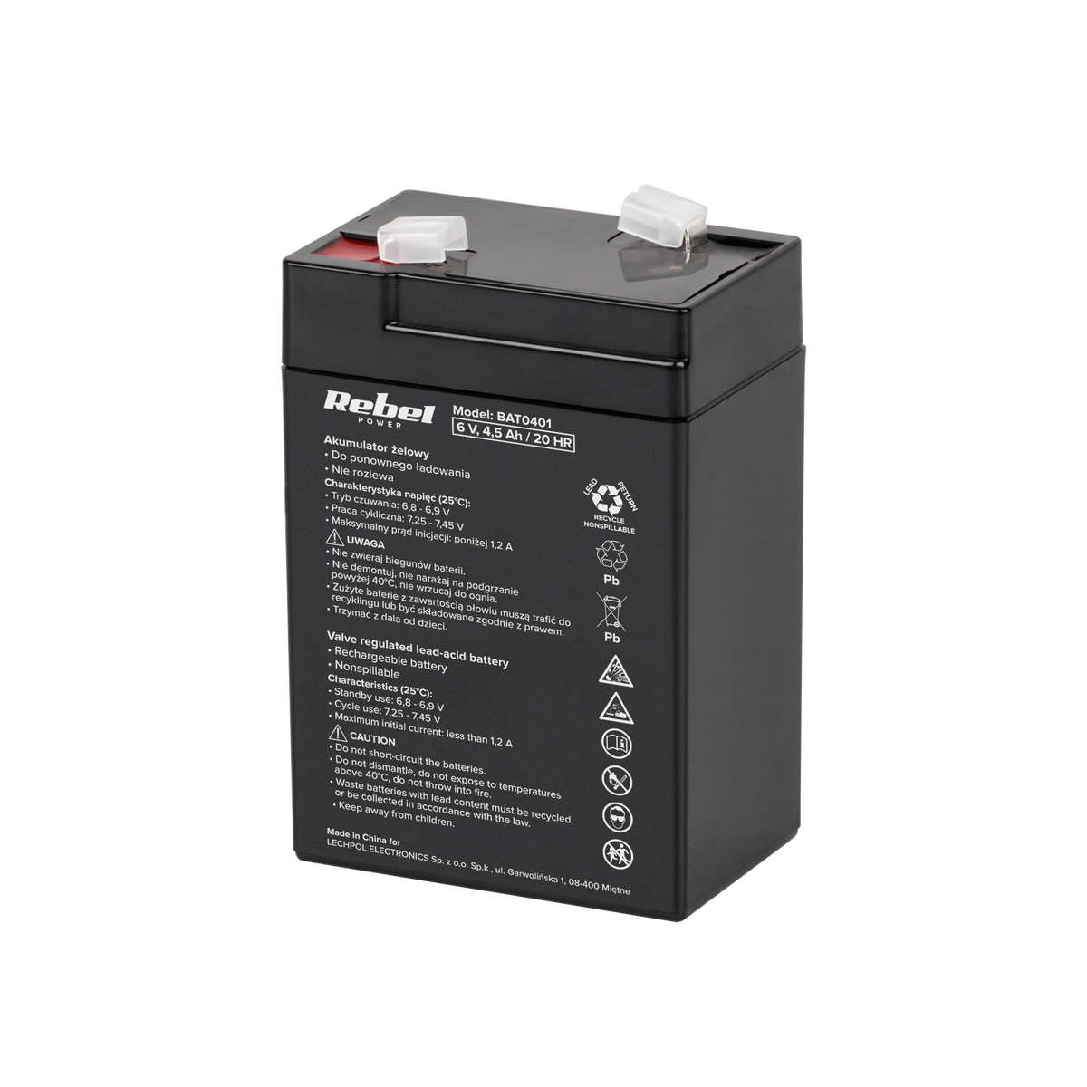 Rebel Gel batteries – Rebel 6V 4.5Ah Gel Battery