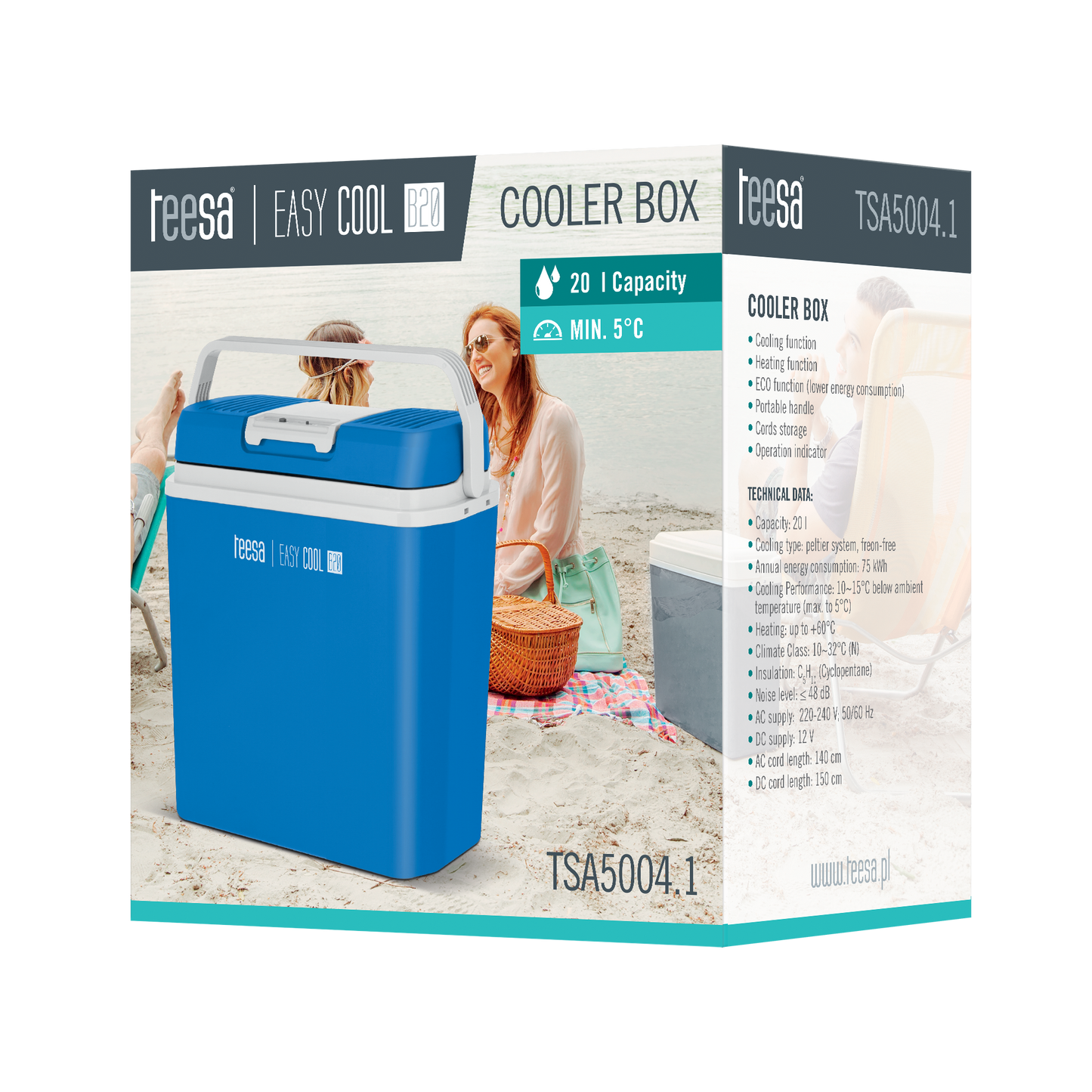 Teesa Travel refrigerators and – Teesa 25L Portable Cooler with Heating Function – image 15