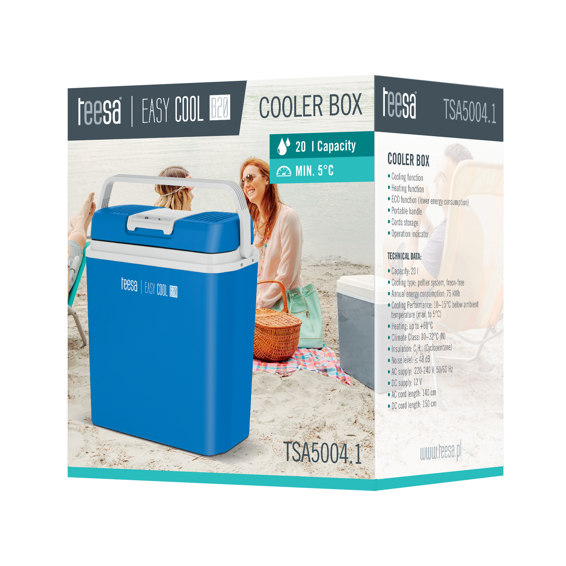 Teesa Travel refrigerators and – Teesa 25L Portable Cooler with Heating Function – image 15