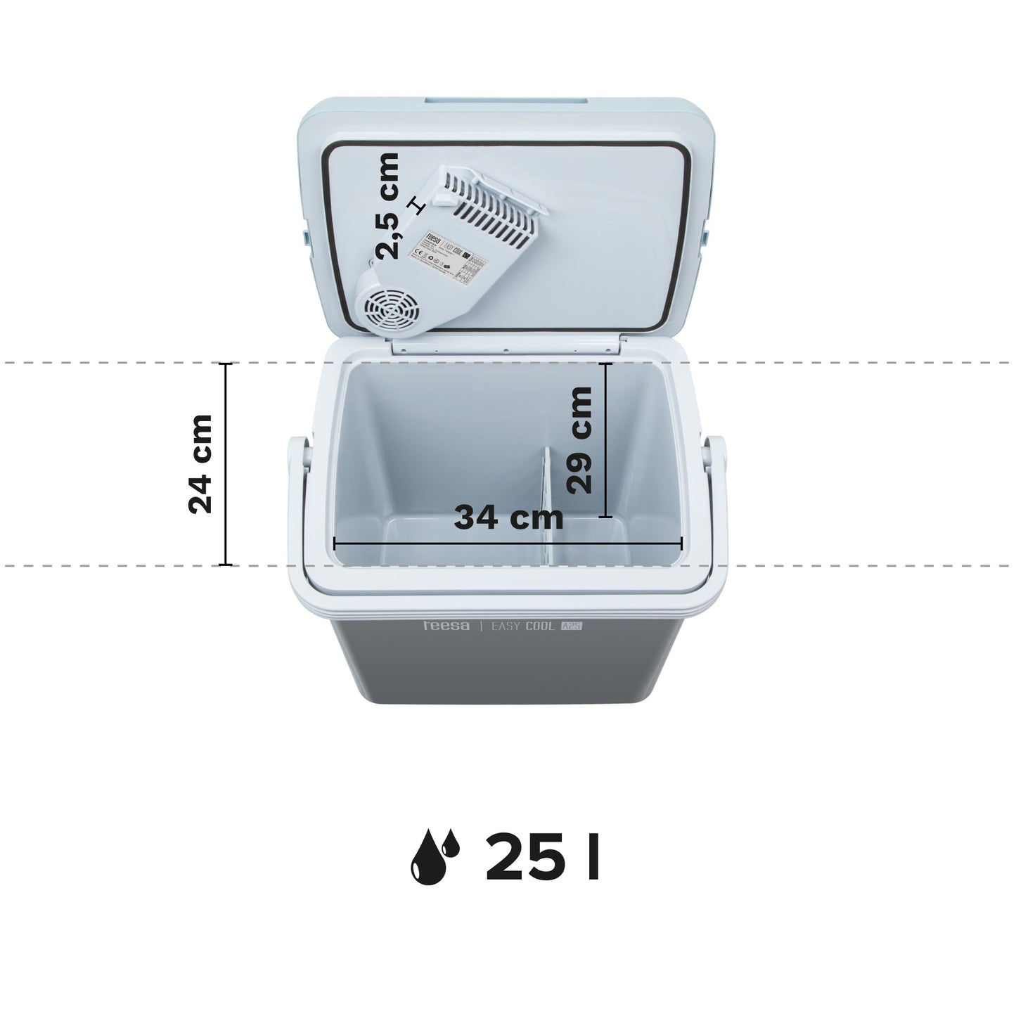 Teesa Travel refrigerators and – Teesa 25L Portable Cooler with Heating Function – image 9