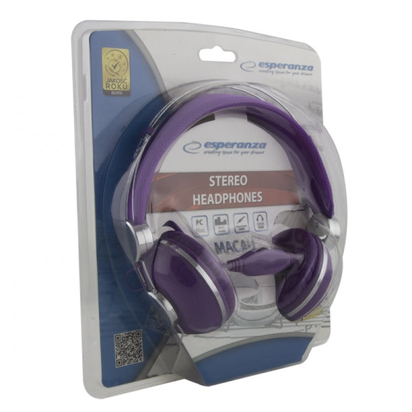 Esperanza Over-ear – EH149V Audio Macau Headphones, Purple, Esperanza – image 2