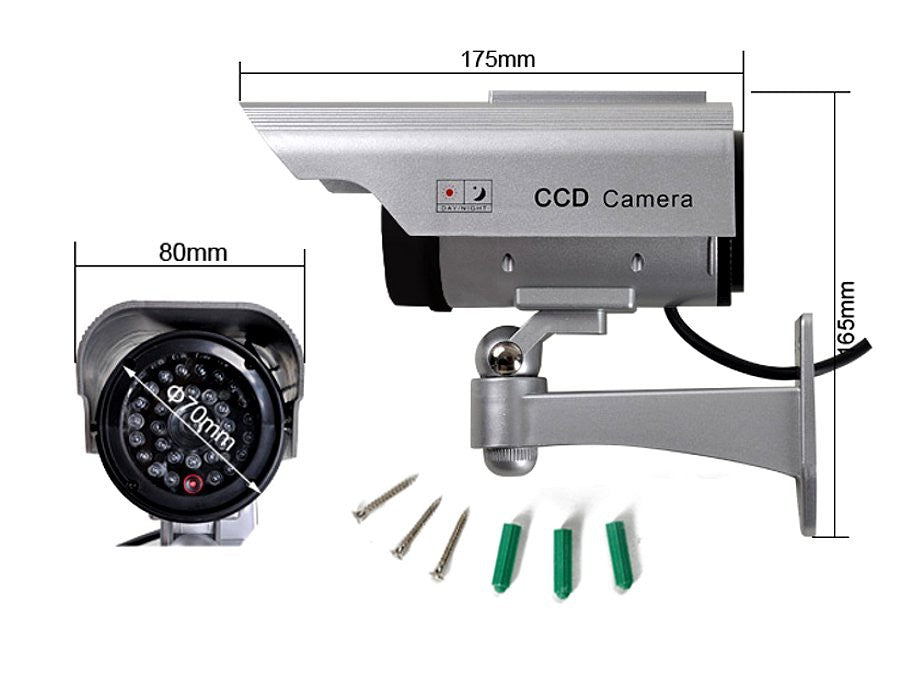 CE SOL1200 Dummy Camera - Solar-Powered Flashing LED - Free Sticker – image 5