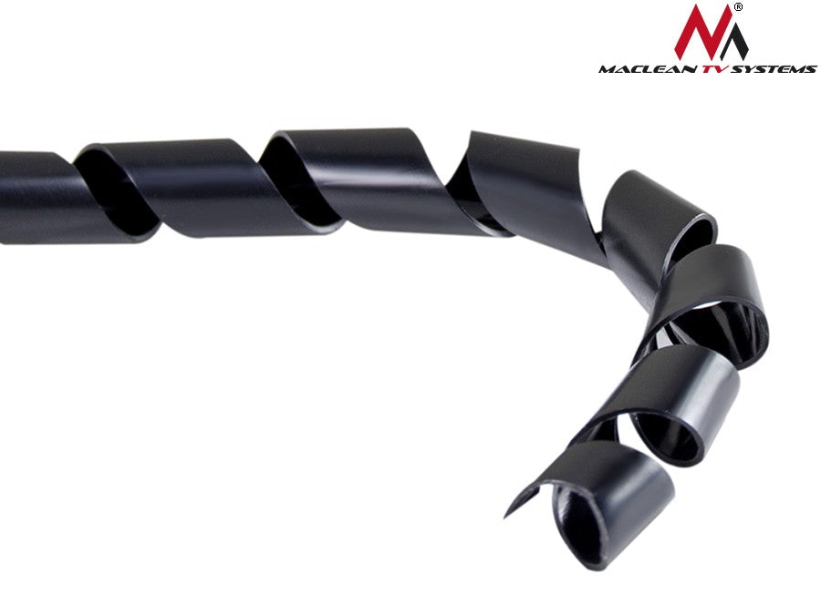 Maclean MCTV-685 B 43133 Cable Cover (8.7 x 10 mm), 3 m, black spiral – image 8