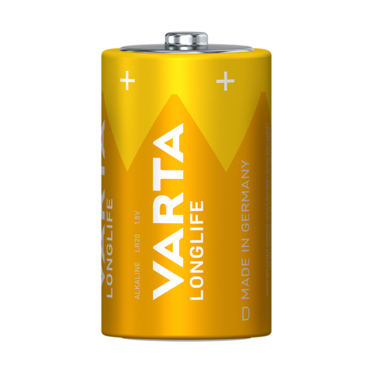 Varta Alkaline, coin-cell, and zinc-carbon – VARTA LR20 LONGLIFE Alkaline Battery, 2-pack – image 2