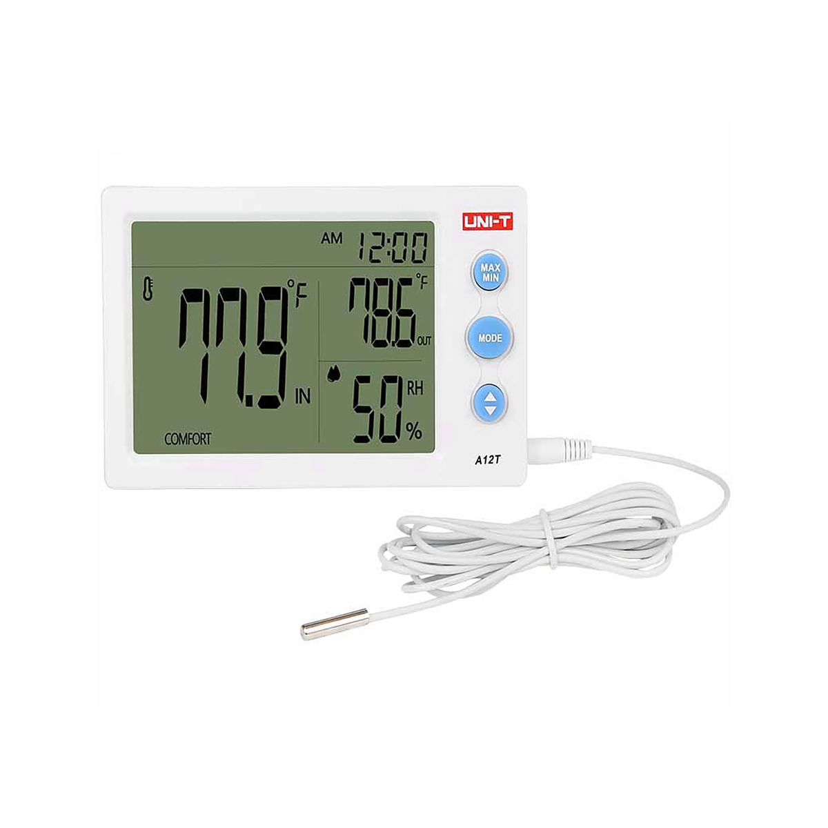 Uni-T Weather – Uni-T A12T Weather Station (Temperature Meter + Outdoor Sensor) – image 3
