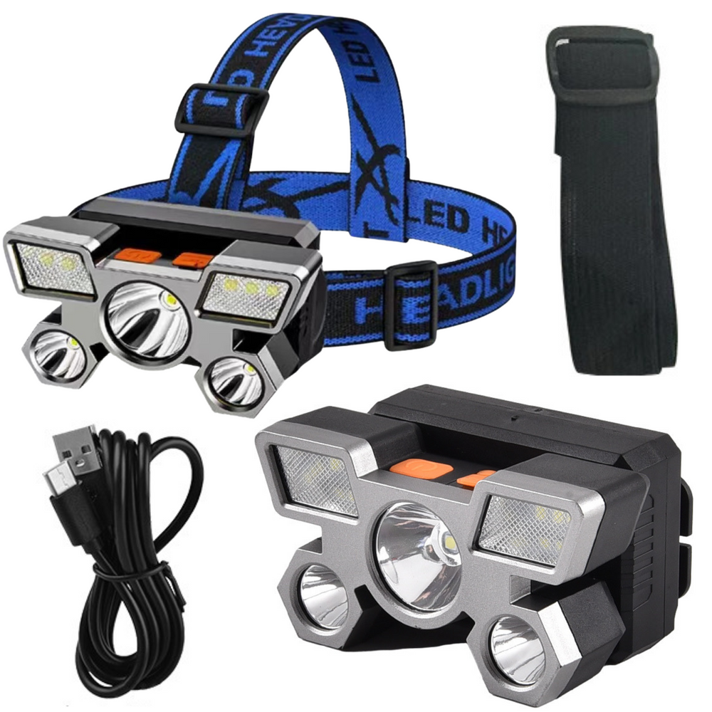 LEAN Flashlights – LED Headlamp with 4 Light Modes, Adjustable Strap, Waterproof