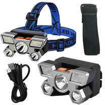 LEAN Flashlights – LED Headlamp with 4 Light Modes, Adjustable Strap, Waterproof