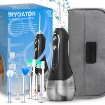 RTO Cordless Dental Water Flosser, 5 Modes, 8 Tips, 300 ml + Case