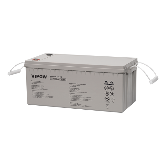 Vipow Gel batteries – Vipow 12V 200Ah Gel Battery