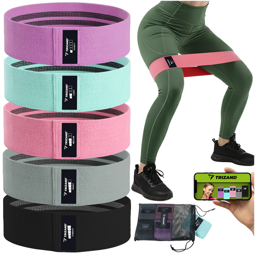 TRIZAND The remaining – Exercise Band Set - 5-piece set. Trizand 25877