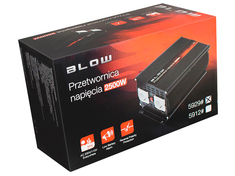 Blow Voltage Converters – 5929# 12V/230V Power Converter v5000/2500W Blow – image 4