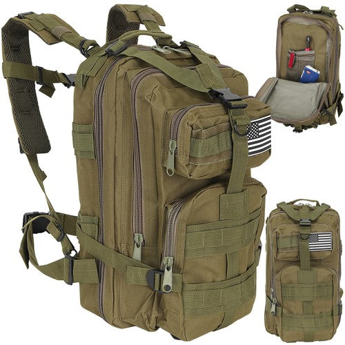 TRIZAND The remaining – Small Green Hiking Backpack 23243
