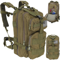 TRIZAND The remaining – Small Green Hiking Backpack 23243