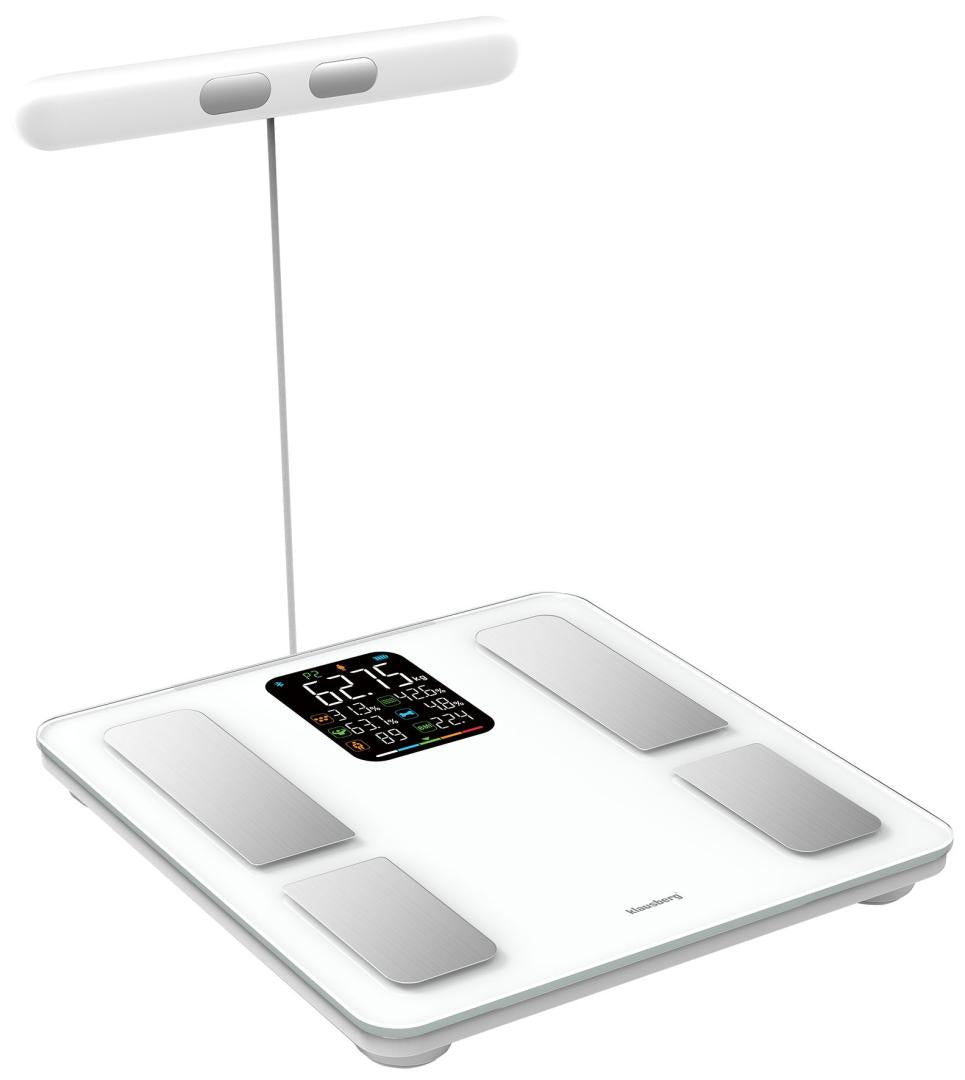 Klausberg Bathroom scale with handle, electronic, precise body composition analysis, white, Klausberg, KB-7857 – image 2