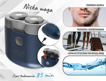 ADLER Shavers – AD 2937 Travel Shaver with 2 Heads and USB – image 8