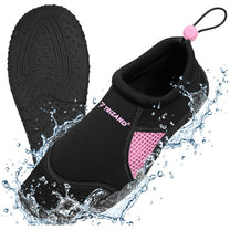 TRIZAND The – Black and Pink Water Shoes—Size 39, 5 mm, Trizand