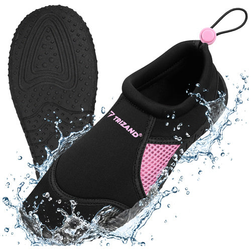TRIZAND The – Black and Pink Water Shoes—Size 39, 5 mm, Trizand