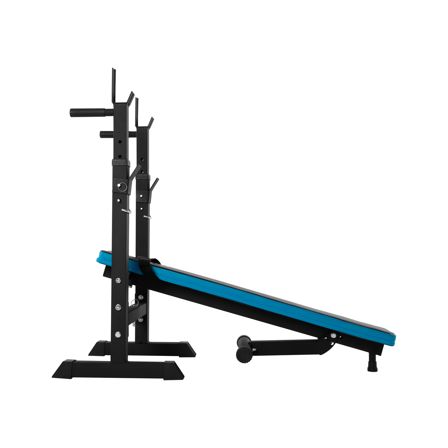 Rebel Training racks – REBEL ACTIVE Straight Adjustable Workout Bench with Racks – image 2
