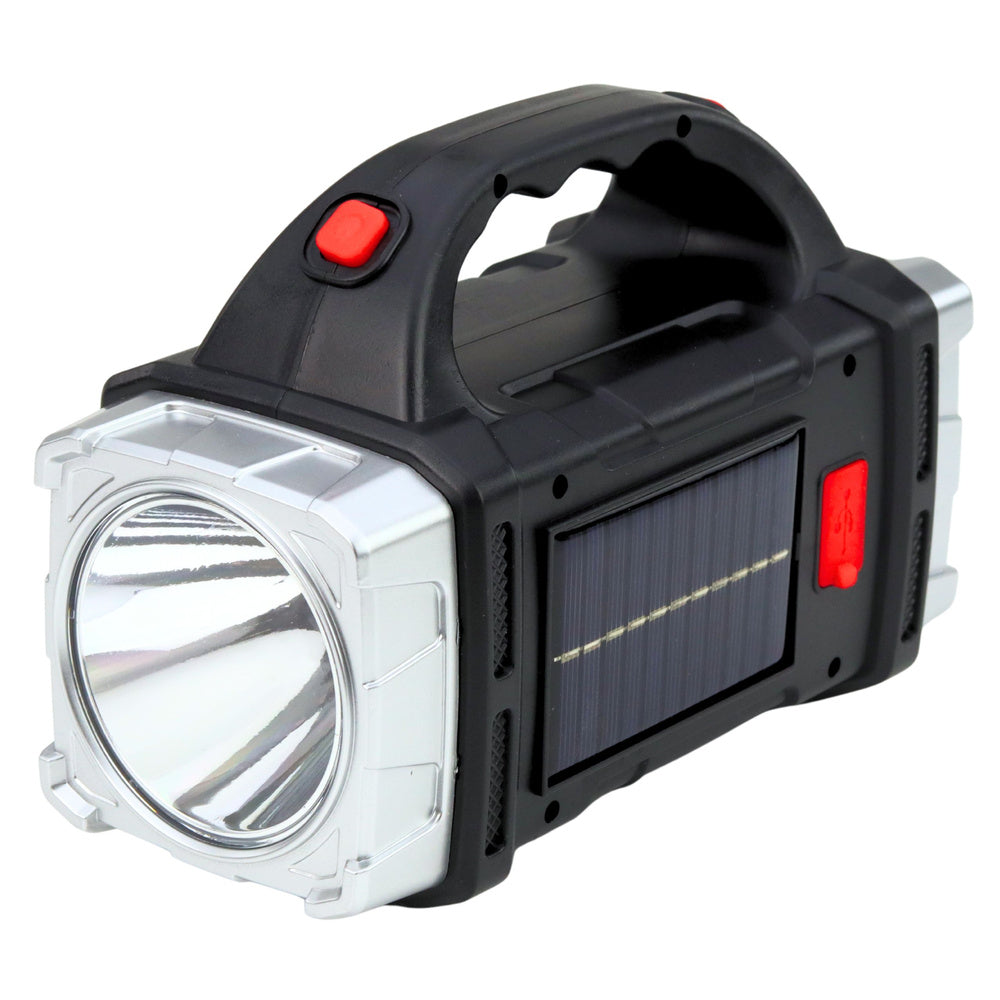 LEAN The remaining – HB-1678 38W Multifunctional Wide-Angle Solar LED Flashlight – image 2