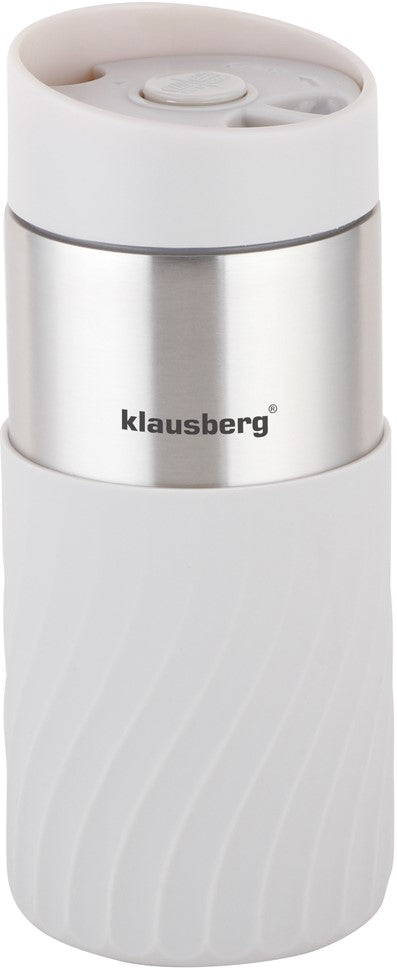 Klausberg Thermal mugs, thermoses and – Insulated mug, beige, 380 ml, Klausberg – image 3
