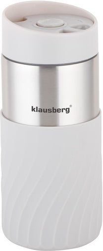 Klausberg Thermal mugs, thermoses and – Insulated mug, beige, 380 ml, Klausberg – image 3