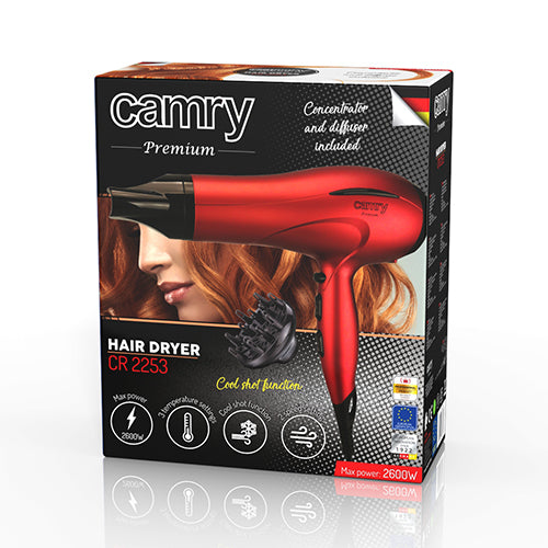CAMRY Hair Dryers – CR 2253 2400 W Hair Dryer + Diffuser – image 6