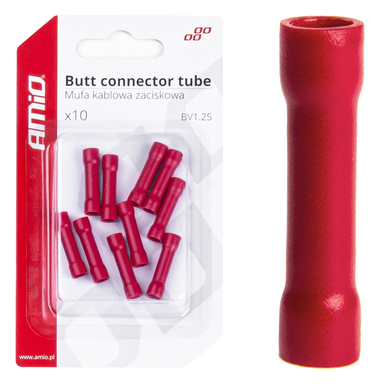 AMiO Connectors – Insulated Clamp-On Cable Sleeve, 10-Pack, AMIO-03073