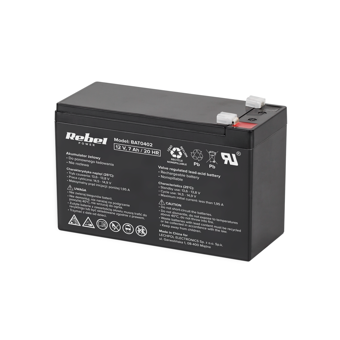 Rebel Gel batteries – Rebel 12V 7Ah Gel Battery
