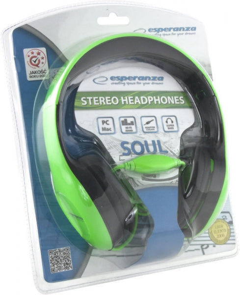 Esperanza Over-ear – EH138G Audio Soul Headphones, Green, Esperanza – image 3