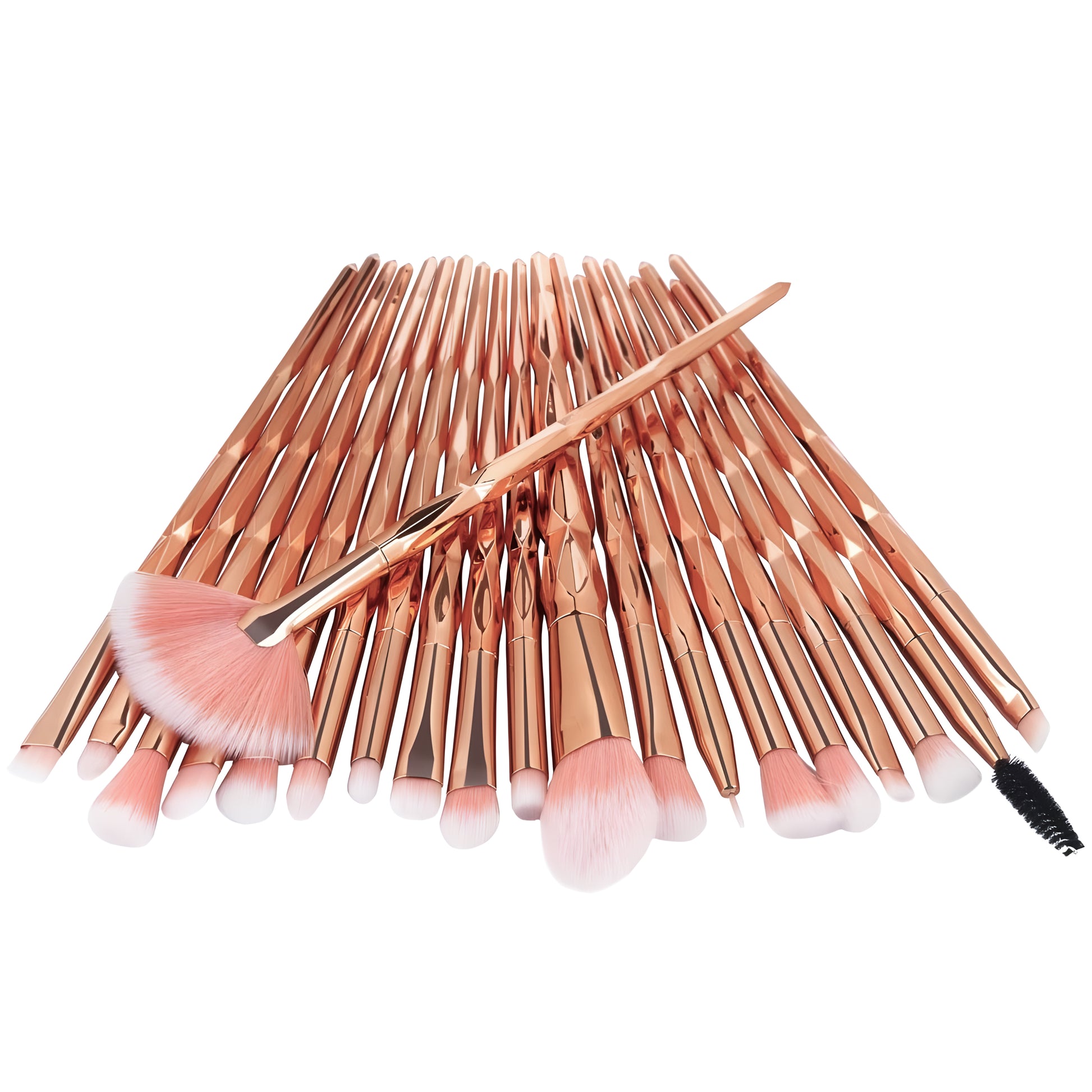 RTO Cosmetics, trunks, containers – Professional Makeup Brush Set, 20-Piece Synthetic Set